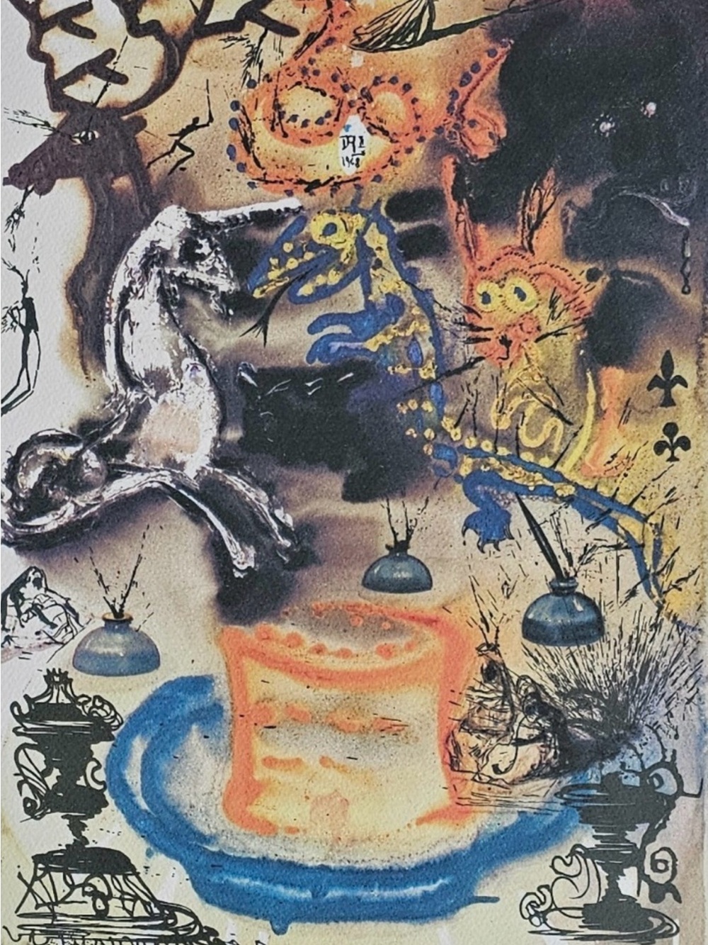 Salvador Dali canvas print Alice in Wonderland 10/13 30x40cms